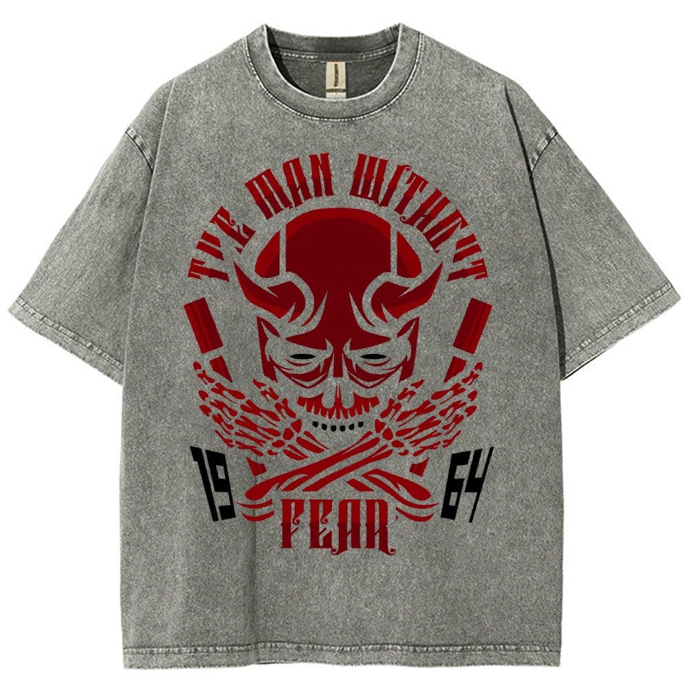 Devil Skull Vintage Distressed T-shirt