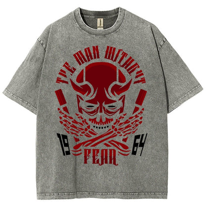Devil Skull Vintage Distressed T-shirt