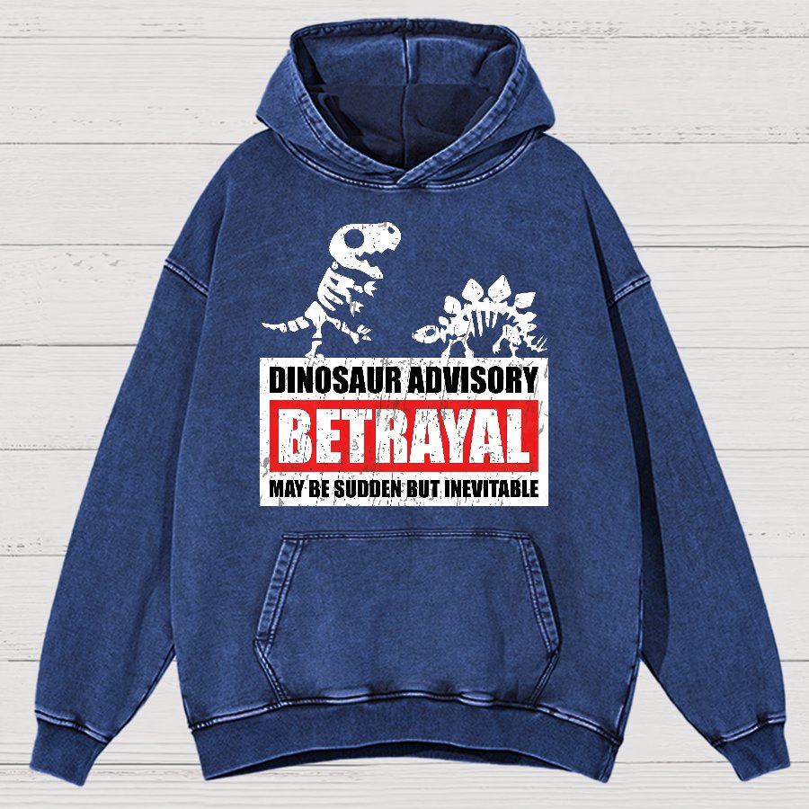 Betrayal Warning Vintage Distressed Hoodie