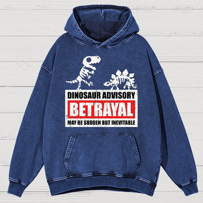 Betrayal Warning Vintage Distressed Hoodie