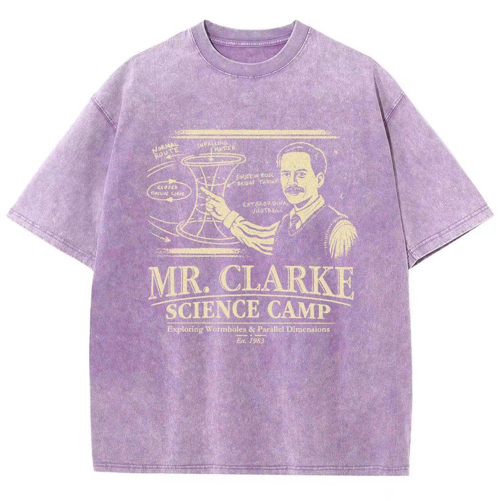 Mr. Clarke – Science Camp Vintage Distressed T-shirt