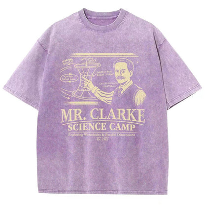 Mr. Clarke – Science Camp Vintage Distressed T-shirt