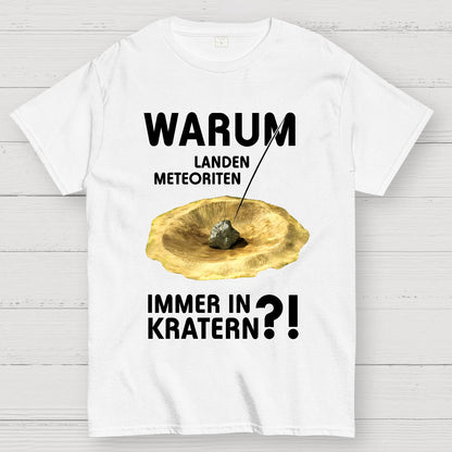 Meteoriten in Kratern Geek T-Shirt