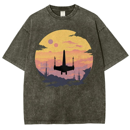 Rogue Fighter Vintage Distressed T-shirt