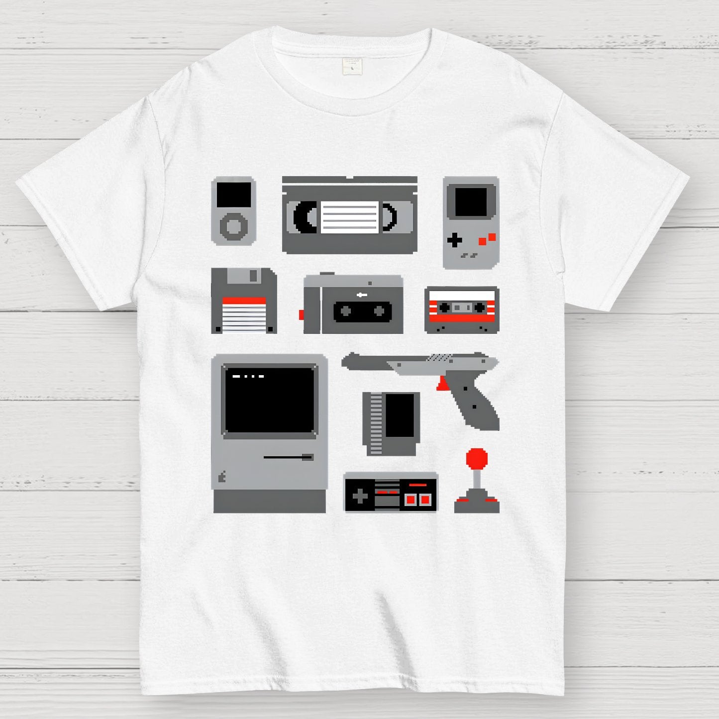 Pixelated Memories Vintage Geek T-Shirt