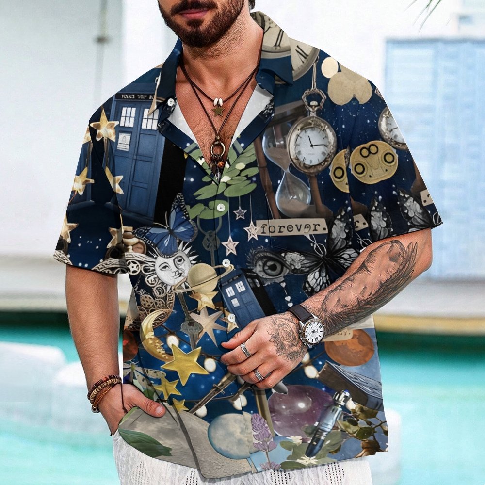 Time And Relative Dimension In Space Geek Hawaiian Shirt