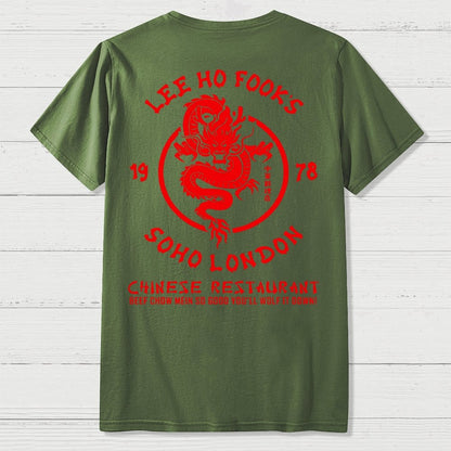 Lee Ho Fooks Chinese Restaurant Back Printing Geek T-Shirt