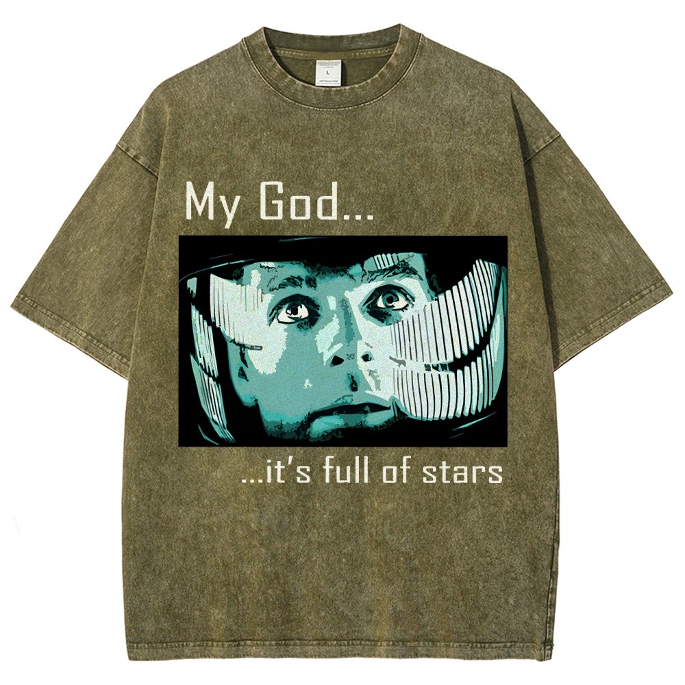 My God t's full of stars! Vintage Distressed T-shirt