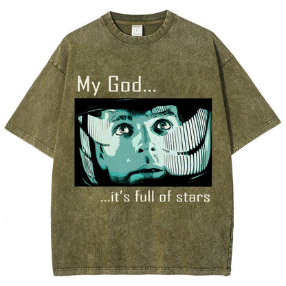 My God t's full of stars! Vintage Distressed T-shirt