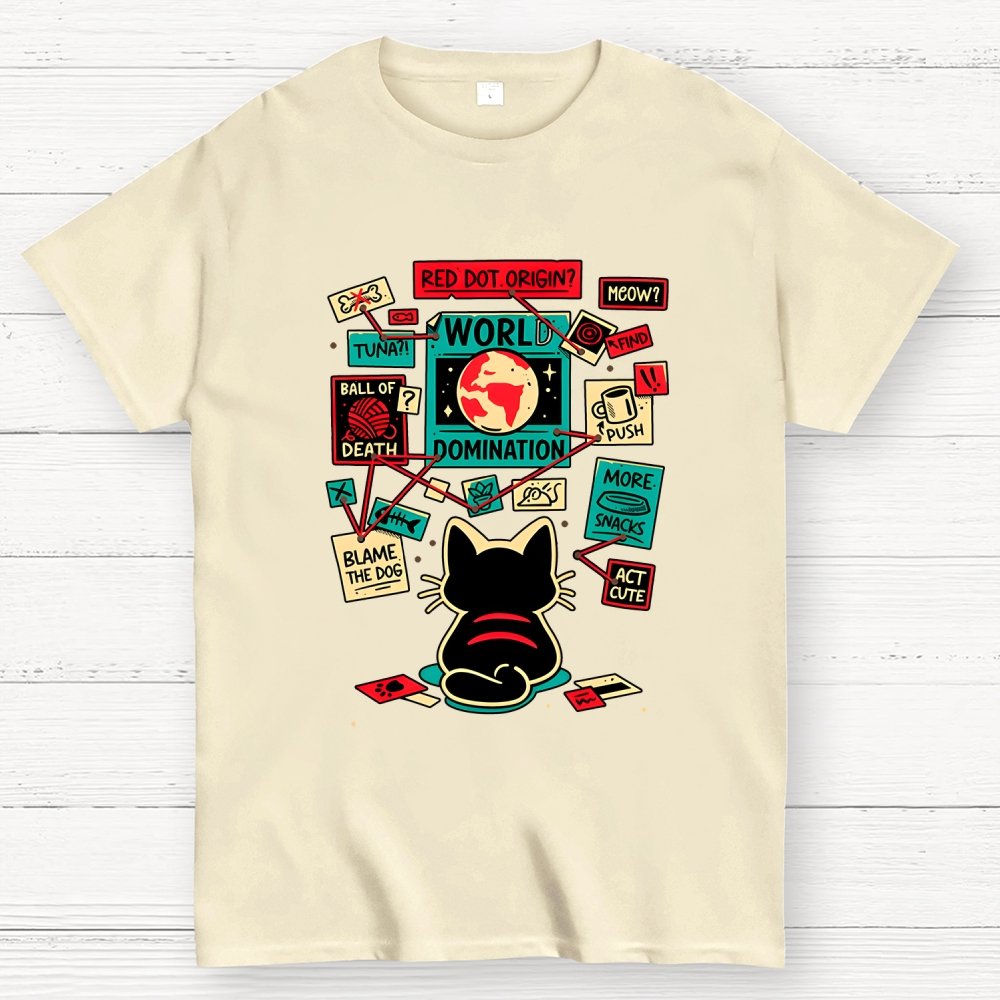 Cat Master Plan Geek T-Shirt