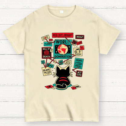 Cat Master Plan Geek T-Shirt