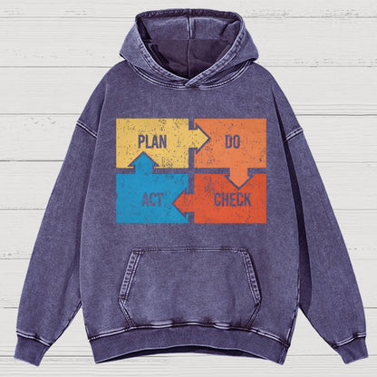 Deming Funny Vintage Distressed Hoodie