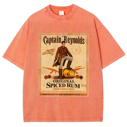 Captain Rogers Spiced Rum Vintage Distressed T-shirt