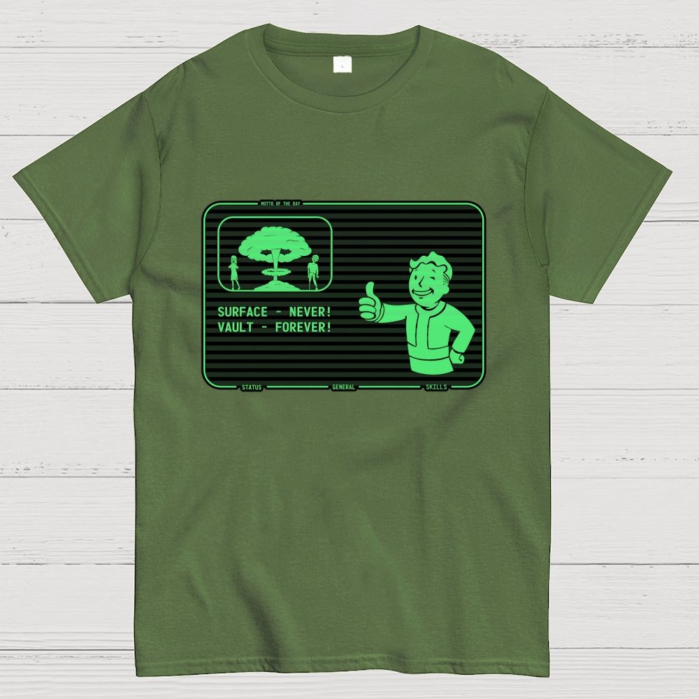 Surface Never Vault Forever Geek T-Shirt