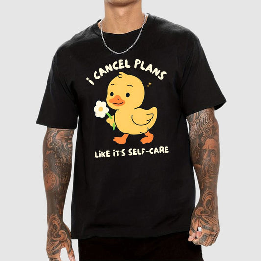 I Cancel Plans Unisex Geek T-Shirt