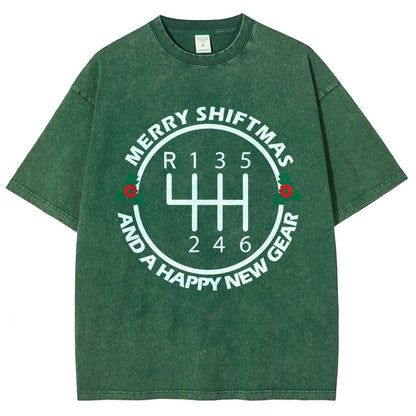 Merry Shiftmas And A Happy New Gear Vintage Distressed T-shirt