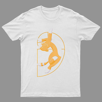 Fibonacci Spiral Cat Geeky T-Shirt