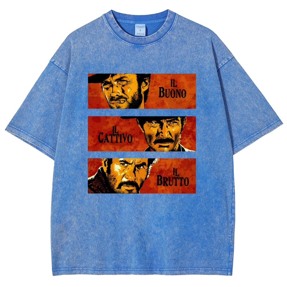 Il Buono  Il Brutto  Il Cattivo Vintage Distressed T-shirt