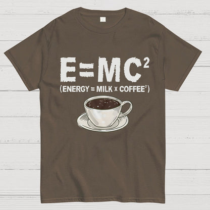 Funny Energy milk coffee science Geek T-Shirt