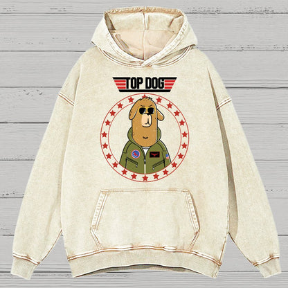 Top Dog!Vintage Distressed Hoodie