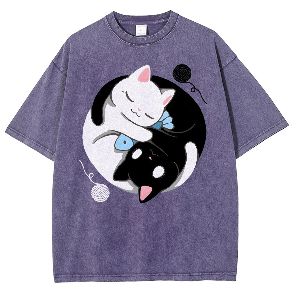 Balance Kittens Vintage Distressed T-shirt