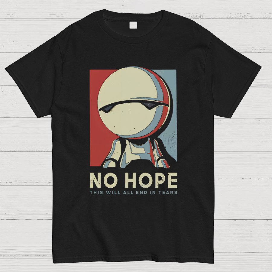 No Hope Marvin Robot Geeky T-Shirt