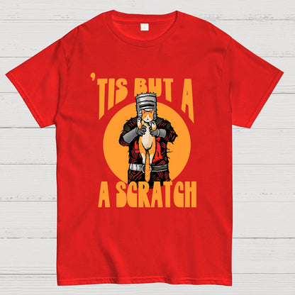 Tis But A Scratch The Black Knight Vs Cat Knight & Kitten Geek T-Shirt