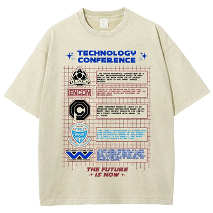 Technology Conference Vintage Distressed T-shirt