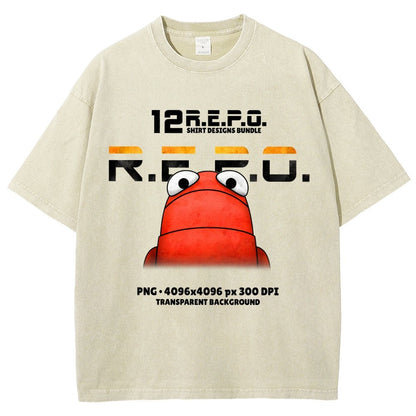 R.E.P.O. Game Funny Meme Vintage Distressed T-shirt