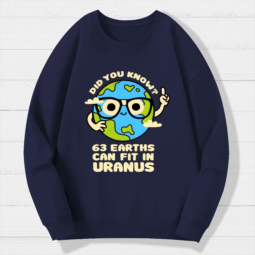 Uranus Geek Cotton Sweatshirt