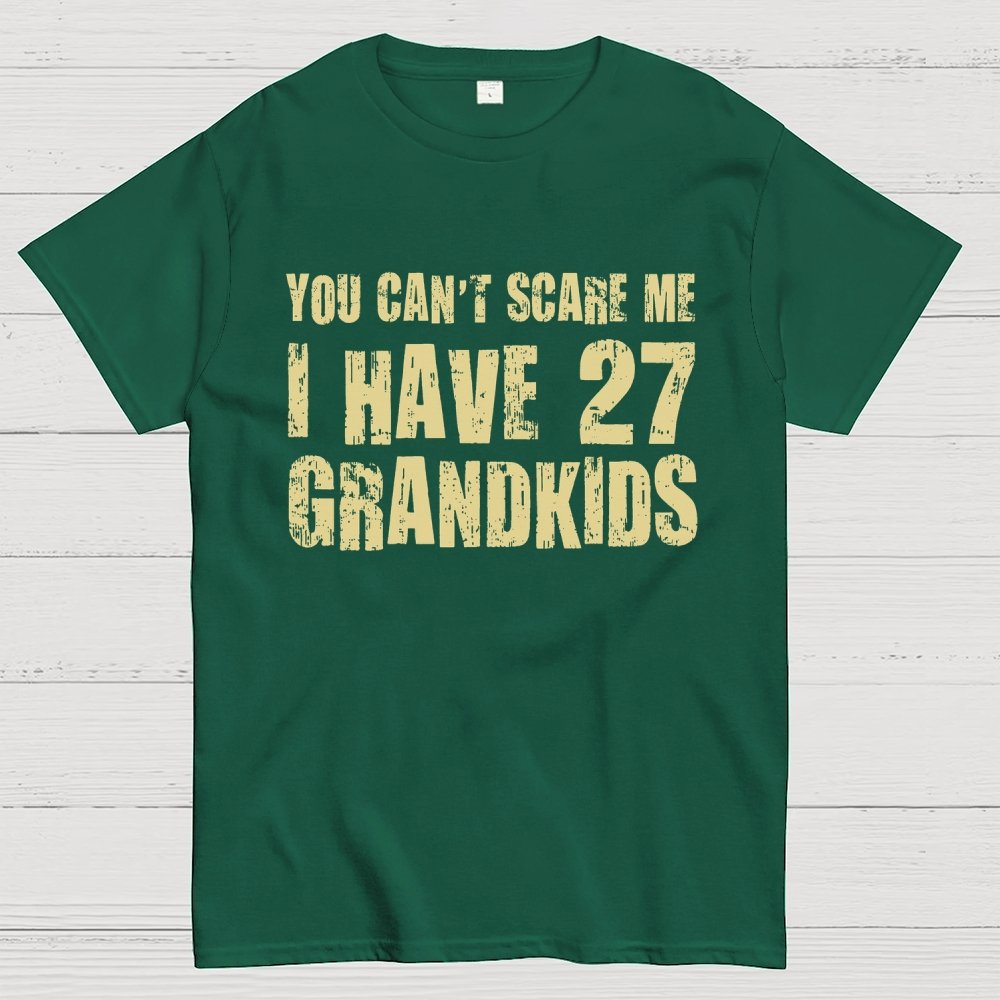 You Can't Scare Me I Have 27 GRANDKIDS Geek T-Shirt