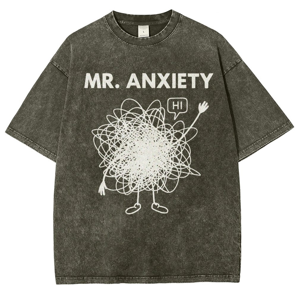Mr. Anxiety! Vintage Distressed T-shirt