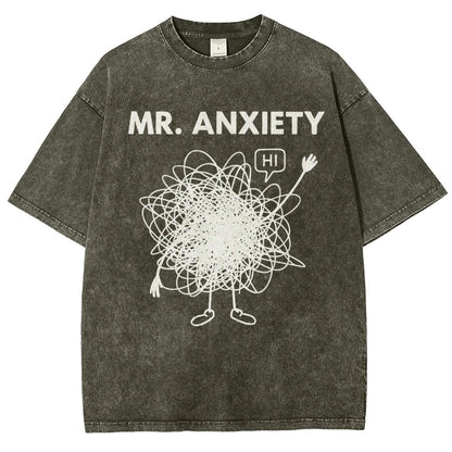 Mr. Anxiety! Vintage Distressed T-shirt
