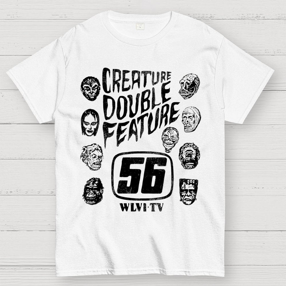 Creature Double Feature Classic Monsters Unisex Geek T-Shirt