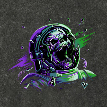 Space Scream Vintage Distressed T-shirt