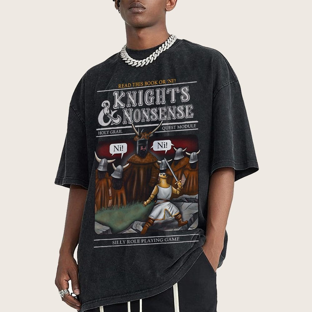Knights & Nonsense Vintage Distressed T-shirt