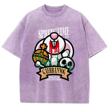 Spring Killer Rabbit Vintage Distressed T-shirt