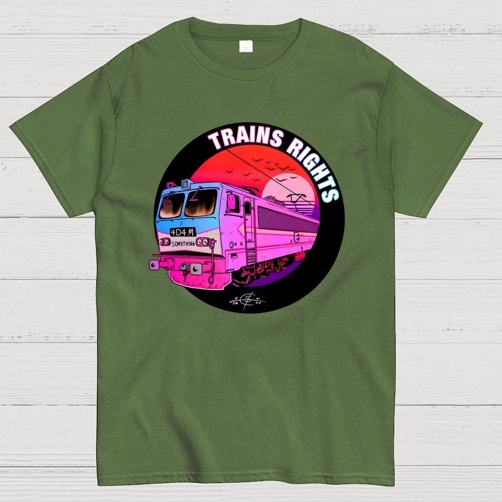 Trains Rights Geek T-Shirt