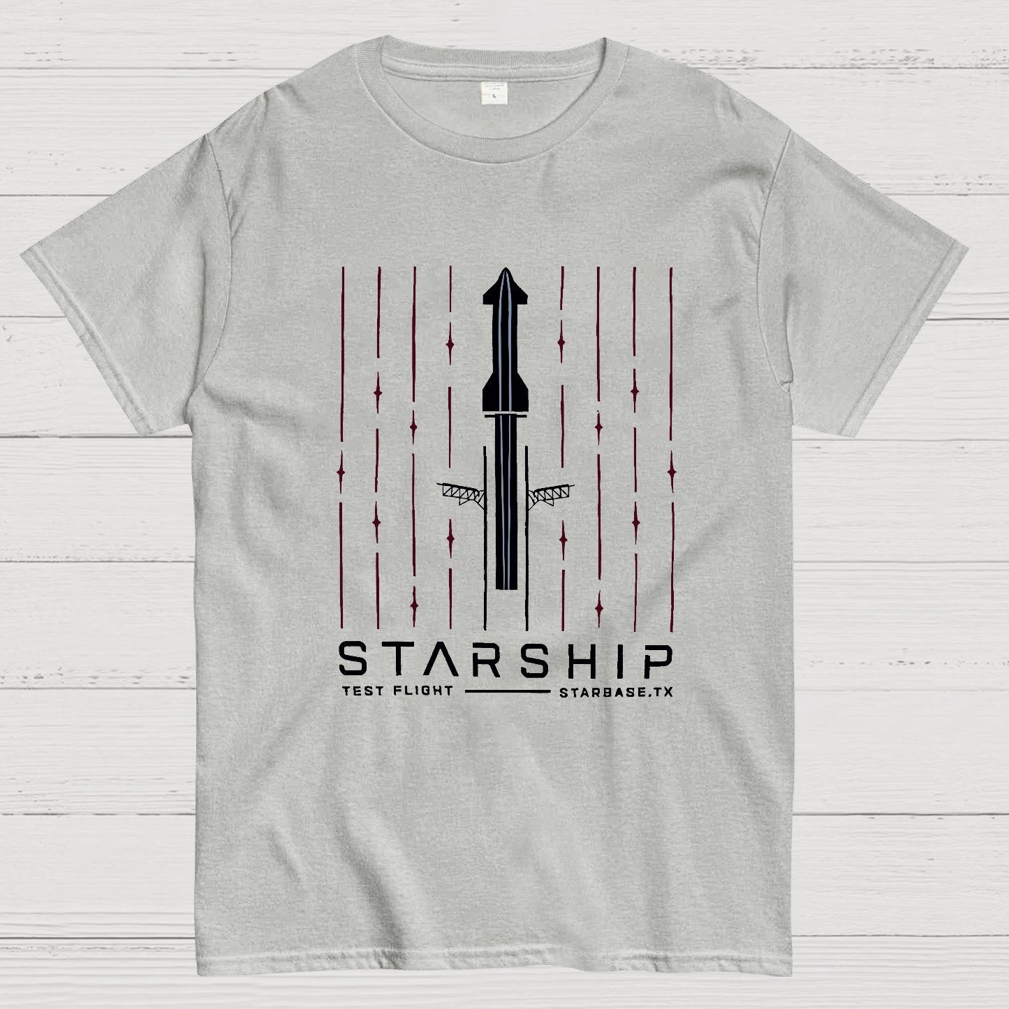 Starship Test Flight Nerdy T-Shirt