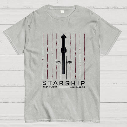 Starship Test Flight Nerdy T-Shirt