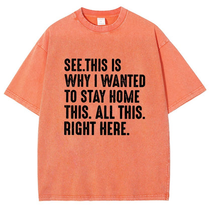 Stay Home Vintage Distressed T-shirt