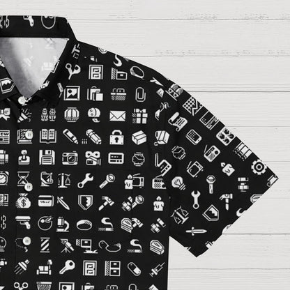 Interesting Retro Icons Geeky Shirt