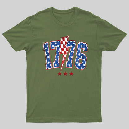 1776 America 4th of July Nerdy T-Shirt