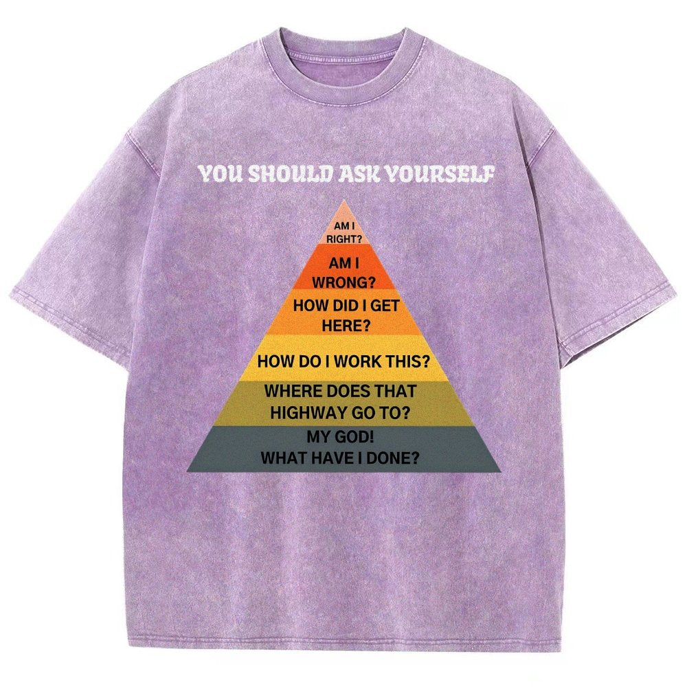 You Should Ask Yourself Vintage Distressed T-shirt