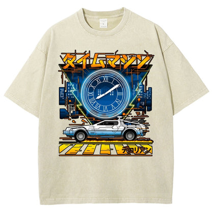 Time Machine Vintage Distressed T-shirt