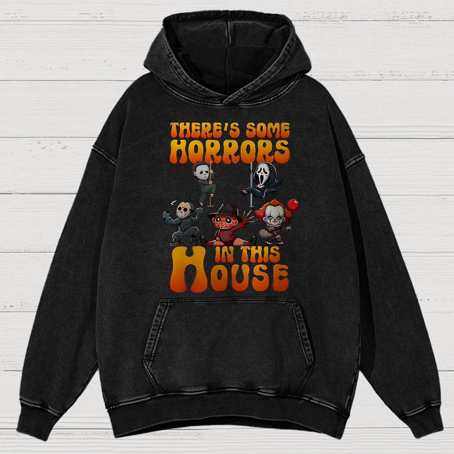 Horror Movie Halloween Vintage Distressed Hoodie