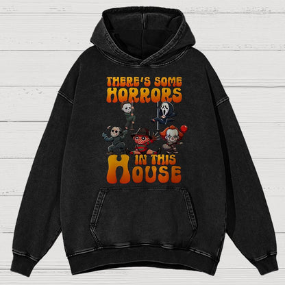 Horror Movie Halloween Vintage Distressed Hoodie