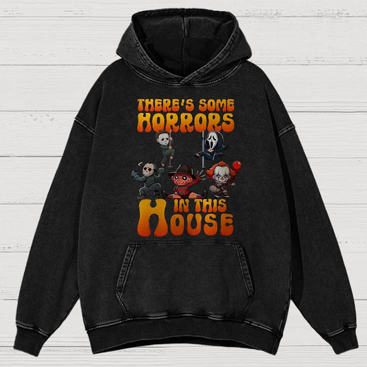 Horror Movie Halloween Vintage Distressed Hoodie