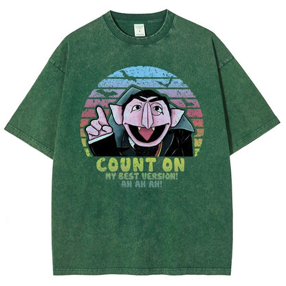 Count on My Best Version Vintage Distressed T-shirt