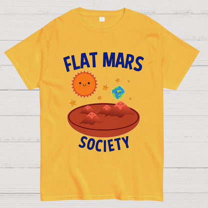 Flat Mars Society Nerdy T-Shirt